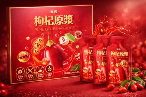 枸杞原漿禮盒(有提把)(每袋30ml/15袋入)