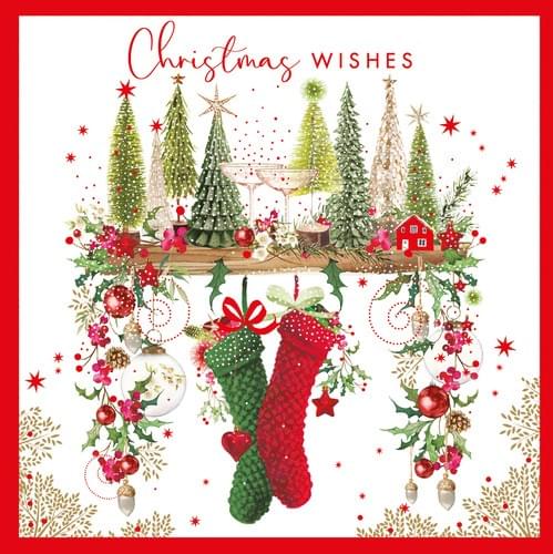 French Christmas Card With French Language Merry Christmas Greeting By Pommallina