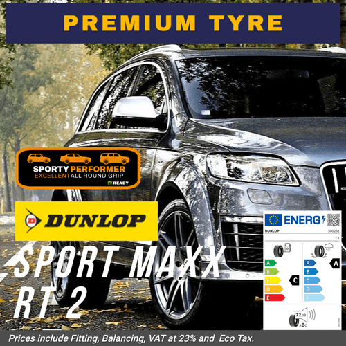 DUNLOP Sport Maxx RT 2 | High Performance SUV, For Grip, Handling, Control