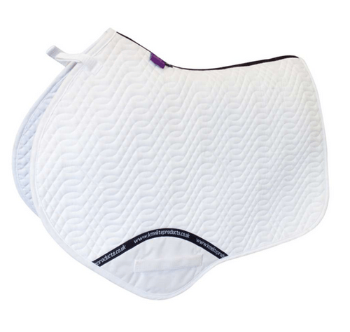 KM ELITE | Close Contact Saddle Pad White