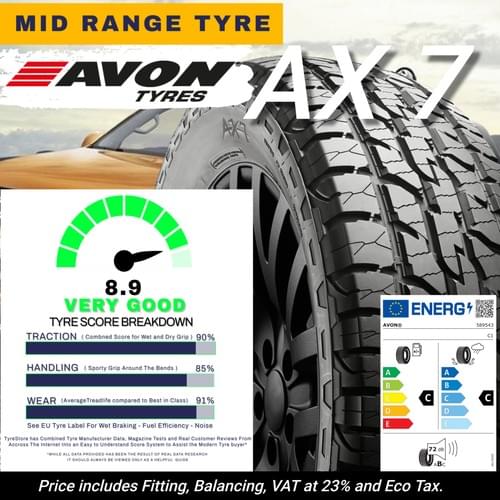 AVON AX7 - SUV / 4x4 tyre - HIGHWAY + TRAILS