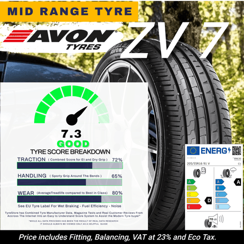 AVON ZV7 | High Performance, A Rated Wet Braking