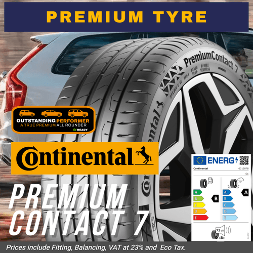 CONTINENTAL PREMIUM CONTACT 7 | Best in Class, Multiple Award Winner | EV -SUV- CAR