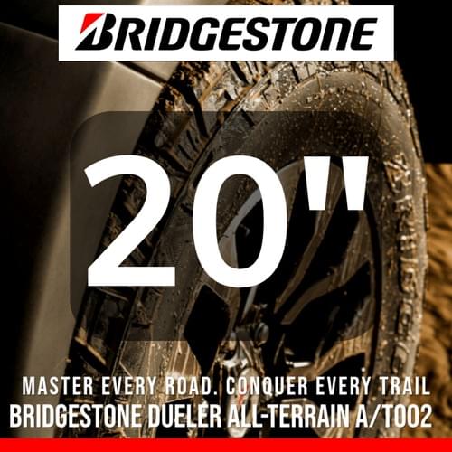 Bridgestone Dueler All-Terrain A/T002: Master Every Road. Conquer Every Trail. 20"