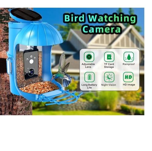 2.4G WiFi Smart Bird Feeder with Camera Bird Watching Camera Bird Species PIR Motion Detection Two