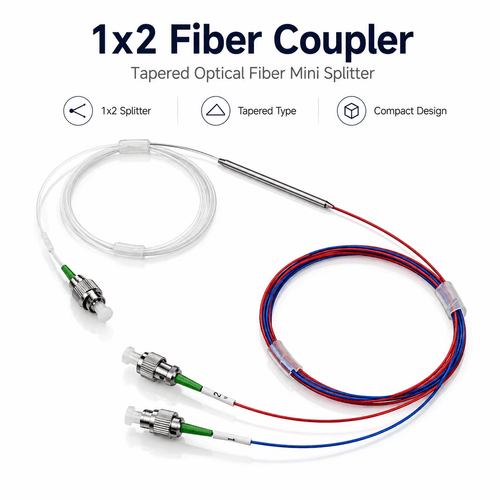 Fiber Coupler 1×2 Tapered Fiber Coupler 1×2 Optical Fiber Coupler 1×2 Mini Splitter