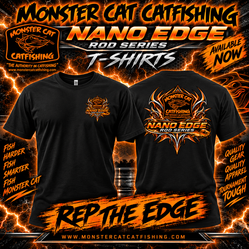 Monster Cat Nano Edge Rod Series T-Shirt Orange Design