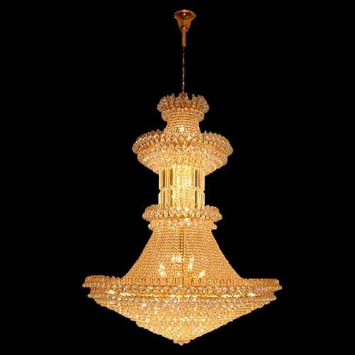 Big 47-Inch Gold Empire Chandelier for Wedding Venues