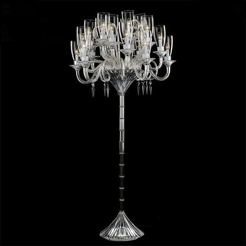 16-Light Baccarat Style Floor Lamp for Living Room
