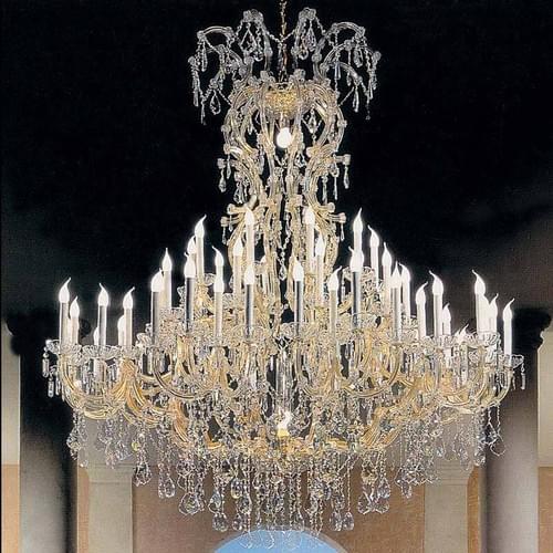 Antique 62-Light Large Maria Theresa Chandelier for Galleries