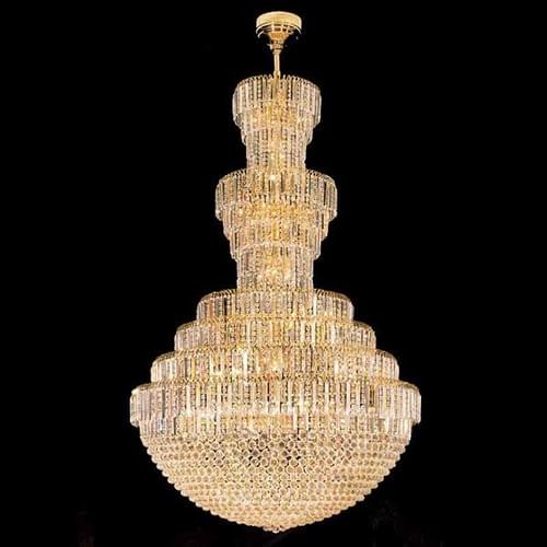 47" Luxury Cascading Empire Chandelier for Grand Foyers