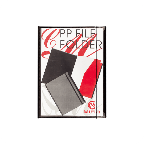 MFO-1019 PP Pocket Folder Book with Elastic Closure