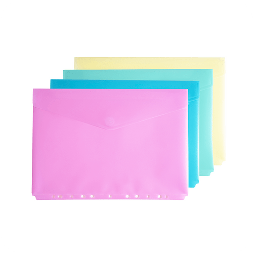 MFO-P-13 / P-MFO-016K HOOK & LOOP CLOSURE PP ENVELOPE BAGS 11 HOLES