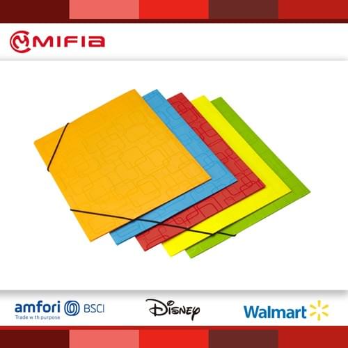 MFO-032G Carpeta elástica de PP con diseño de patrón UV