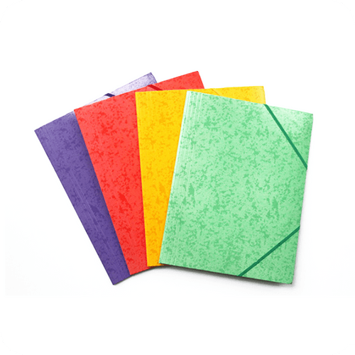 MFO-010D Spotted Paper Elastic Folder