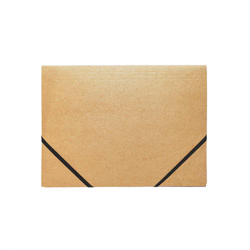 K-MFO-011 Matte Kraft Paper 3-Flap File with Elastics