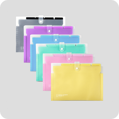 MFO-128T 4-Compartment PP Plastic Expanding Filing Folder