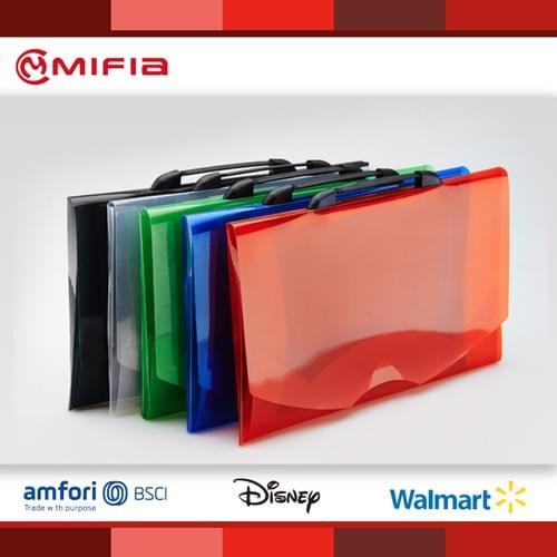MFO-155 Bolsas de archivo de PP transparente con asas