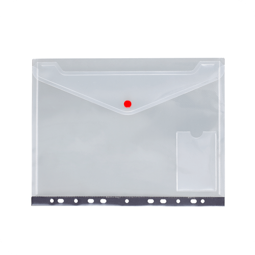 MFO-1064 Envelope Folder with 11-Hole Punched Edge and Name Card Pocket | MIFIA Stationery