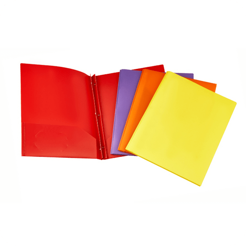 MFO-8056 Colorful PP Twin Pocket Folder with 3 Prongs