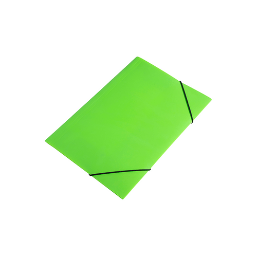 G-1 Green Plastic 3-Flap File Folder with Elastics