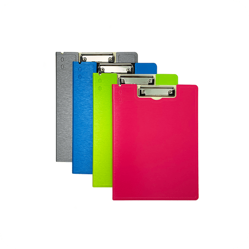 MFO-8247 PP Clipboard with Brushed metal effect