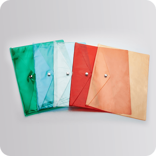 MFO-1089 PVC Envelope Bag with Metal Button