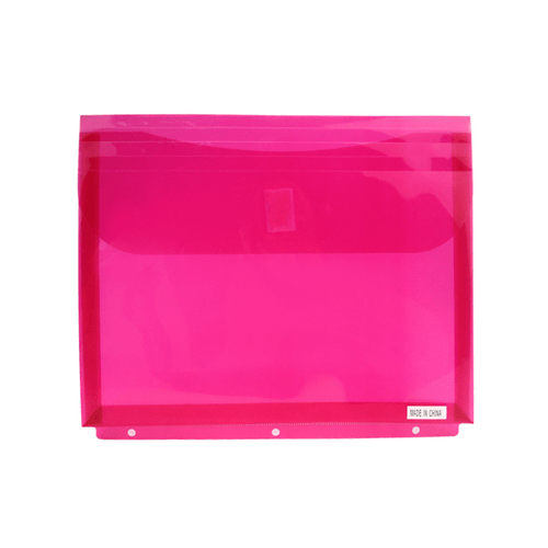 MFO-0213H File Envelope Folders with Hook & Loop Fastener and 3-Punched Holes | MIFIA Stationery