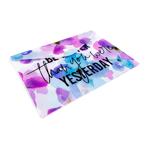 S-PR-MFO-021 PP Nano Glitter Envelope Folder with Printing
