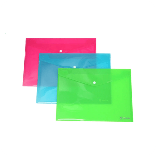 MFO-021F Bright Color Filing Envelope with Button Closure | MIFIA Stationery