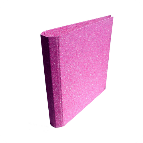 G-MFO-8020 Glitter Paper Covered Ring Binder Round Spine