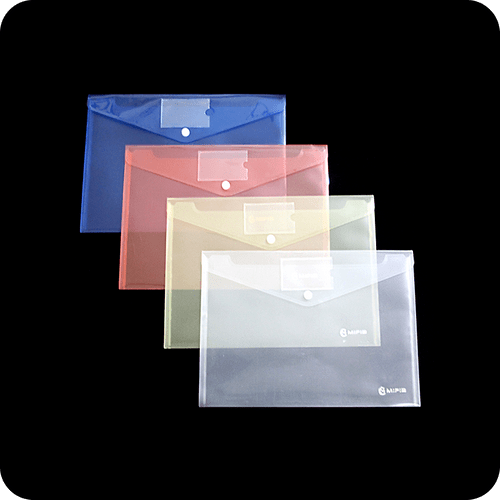 MFO-016Y Translucent PP Envelope Bag with Name Card Pocket | MIFIA Stationery
