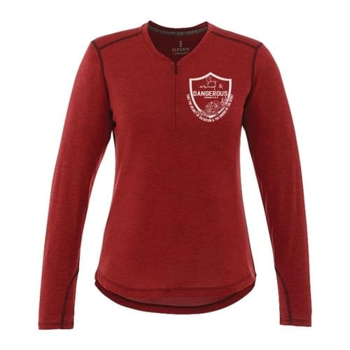 Ladies Long Sleeve Top - Armed & Dangerous Shield