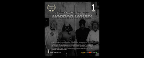 1st November, Saturday, 20:00 / Tickets: