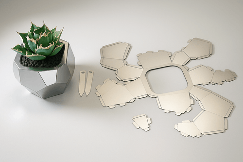 GforHOM Foldable Metal Planter | Crest Edition – Architectural Precision