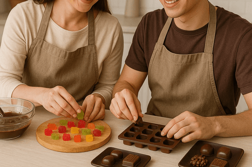 23. Curso de chocolatería y confitería sin azúcar y reducido en azúcar.