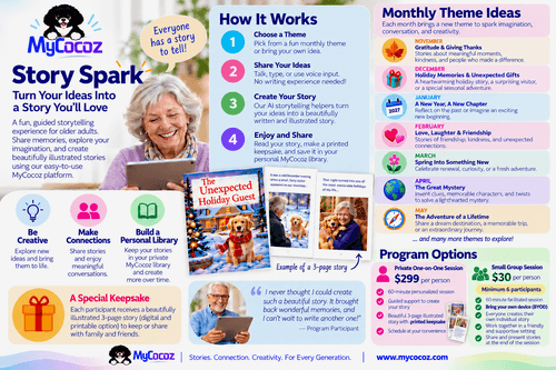 AI StorySpark- Individual Storytelling Experience $299 per person| One-on-One : Everest, Oceanside