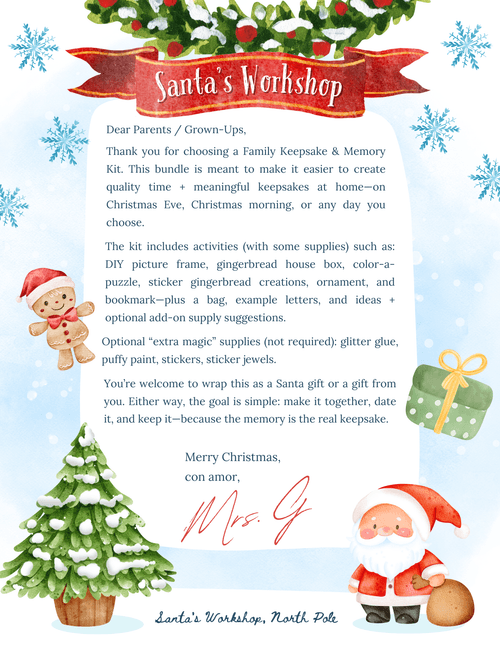 Family Keepsake Holiday Art Kit