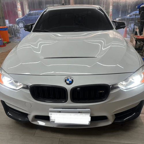 BMW F30 3系列 升級原廠螢幕主機成安卓系統 另外加裝360環景系統以及測速器
