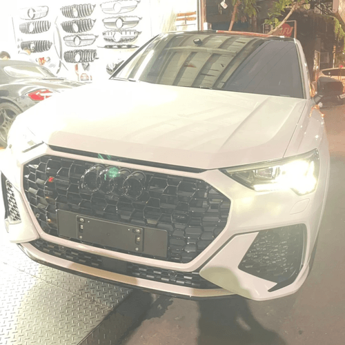 Audi Q3 安裝測速器 室外機雷達 以及前後防護罩