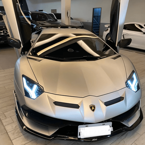 Lamborghini Aventador SV 加裝前後雷射防護罩