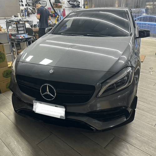 賓士 A180 W176 開通原車 CarPlay 功能與加裝倒車顯影