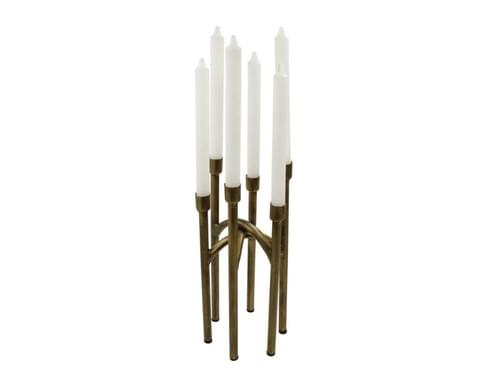 Portavelas metal 6 velas