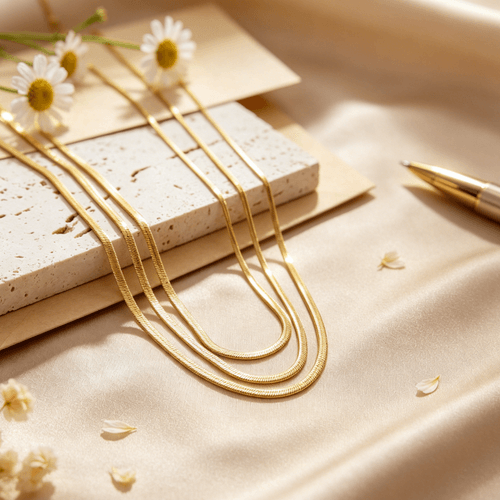 Aurélle™ Golden Essence Snake Chain
