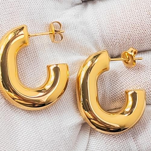 Aurélle™ Luxe Crescent Hoops