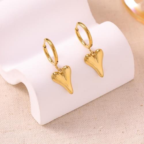 Aurélle Amora Heart Hoops