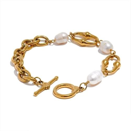 Aurélle™ Sovereign Pearl Link Bracelet.
