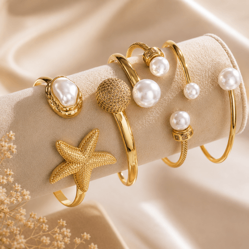 Aurélle Pearl Étoile Cuff™ Set