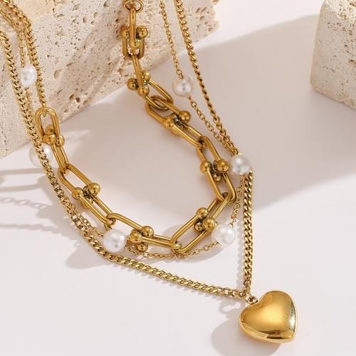 Aurélle™ Heart of Grace Layered Necklace