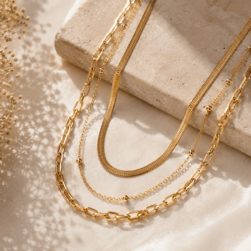 Aurélle Trois Lumière Layered Necklace™